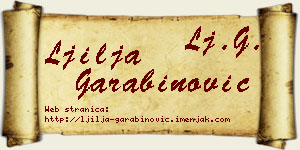 Ljilja Garabinović vizit kartica